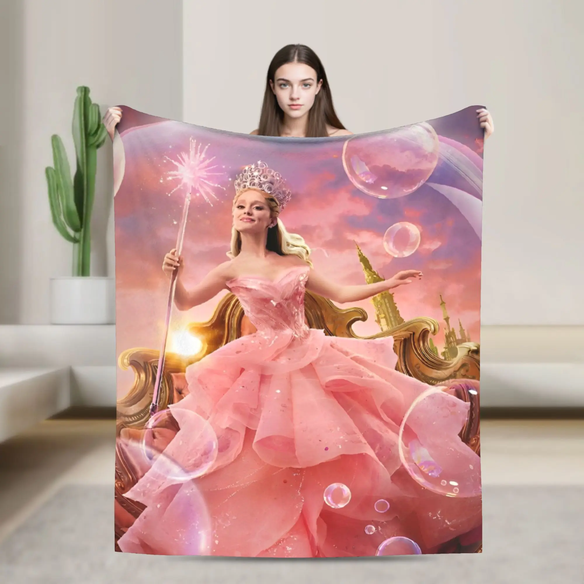 W-Wicked Film Blanket Cover   Wool Throw Blankets Bed Sofa Portable Lightweight Bedsprea