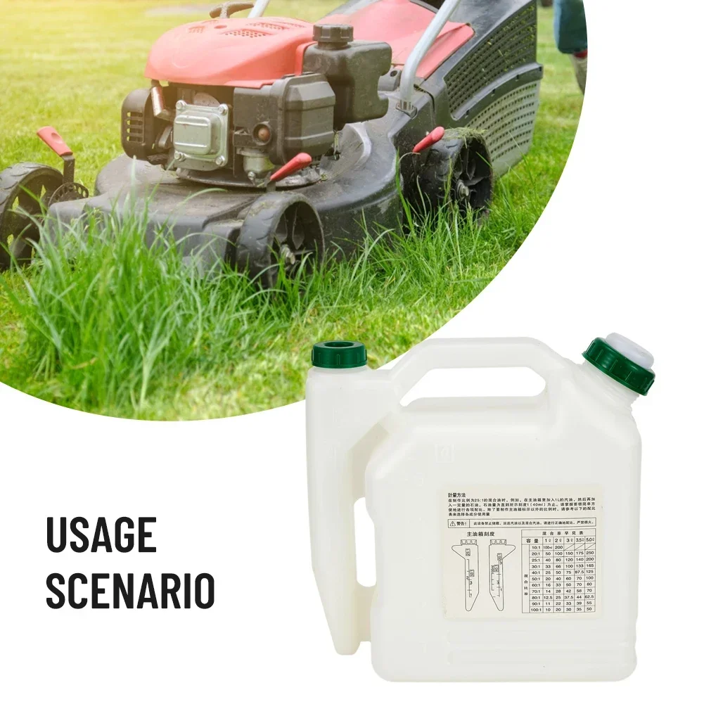 5 Litre Oil Petrol Fuel Mixing Bottle Tank 2 Stroke Lawn Mower Part 20:1~50:15 Litre Oil Petrol Fuel Mixing Bottle Tank 2 Stroke