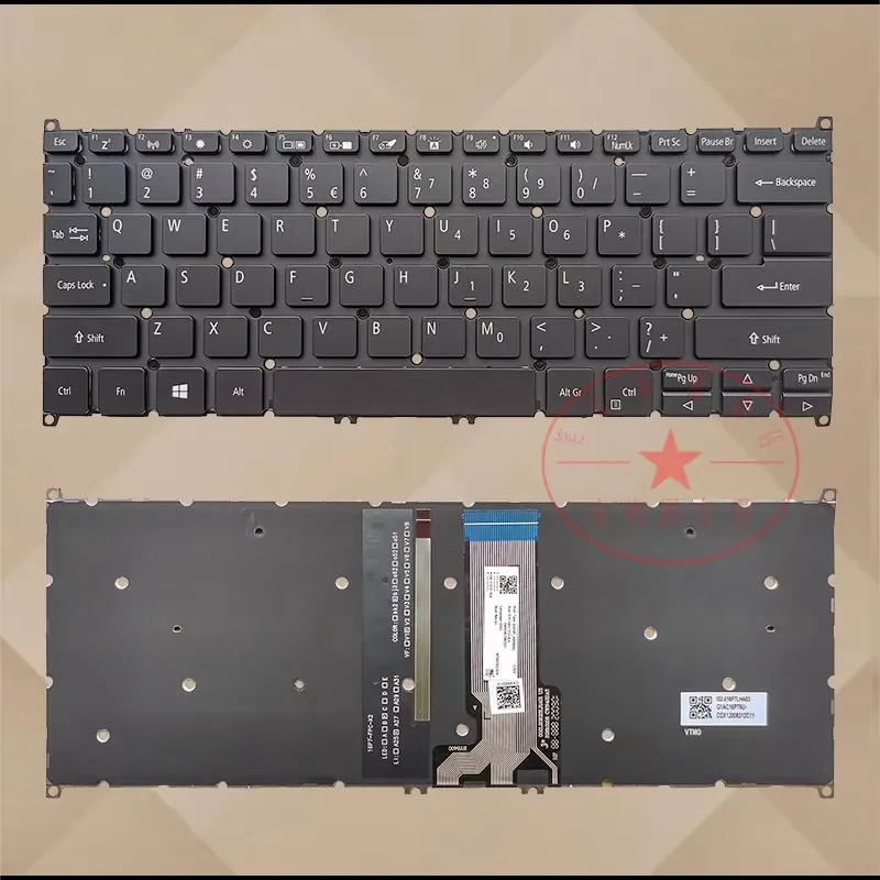 

Replacement Keyboard for New Spin 5 Series N19W3 SP313-51N-51RP N20W1 SP513-55N