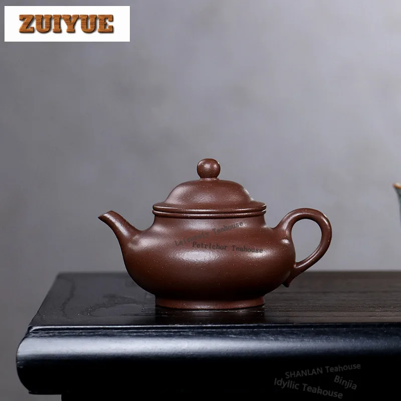

150ml Ancient Yixing Purple Clay Teapots Handmade Pot Raw Ore stone red Mud Kettle chinese Zisha Tea Set collection craft