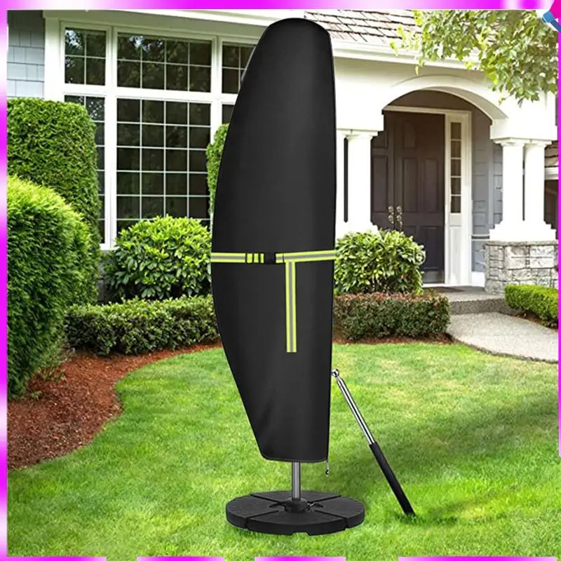 

N96R 2X чехол для зонта для патио, водонепроницаемый чехол для зонта 420D, подходит для консольного зонта со смещением 210 х 45 х 72/32 см