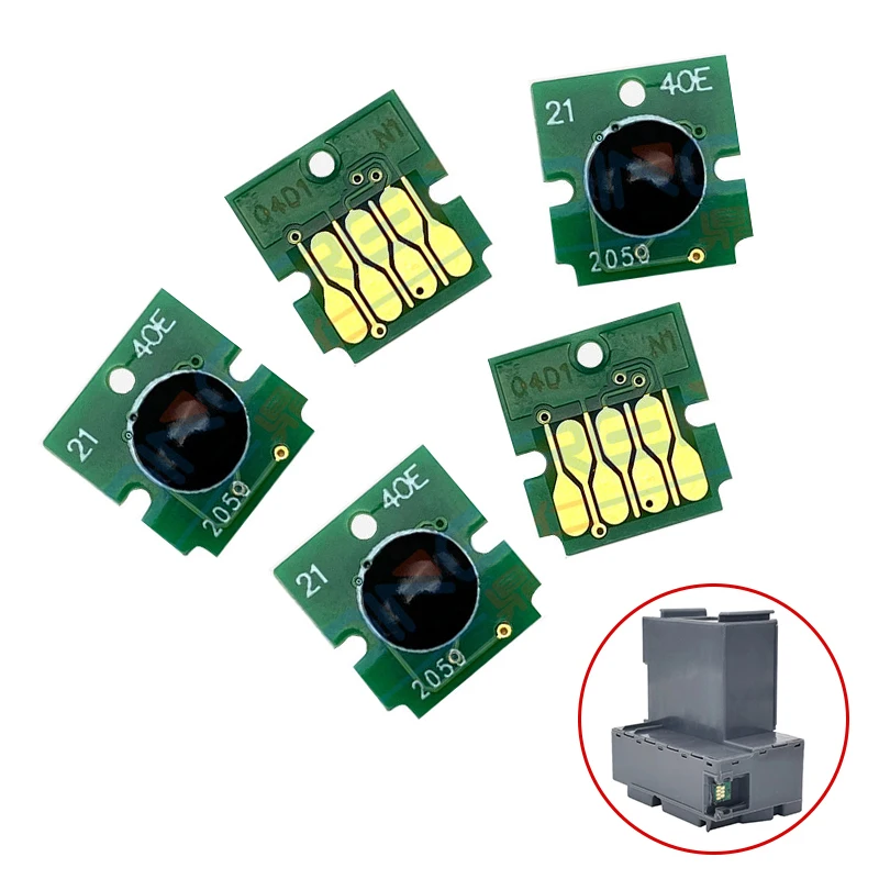 (BF06)1/5Pcs T04D100 T04D100 T04D1 EWMB2 Ink Maintenance Box Chip For L6160 L6168 L6170 L6178 L6190 L6191 L6198 L6161 L6166