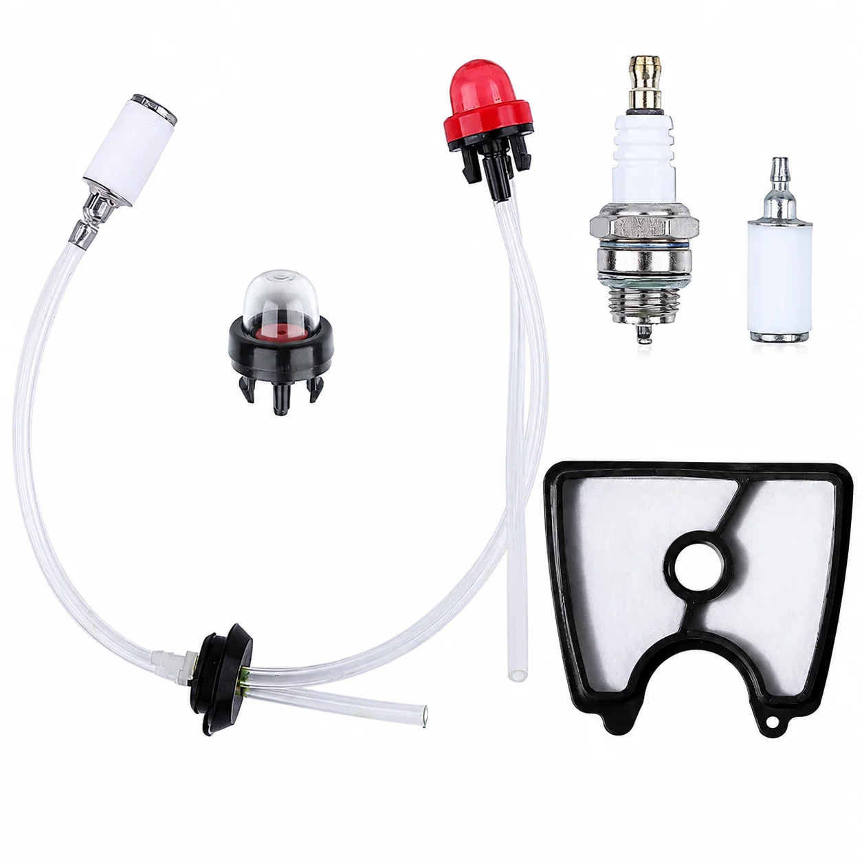 Fuel Line Air Filter Spark Plug Fuel Filter Kit For Husqvarna 125B 125BVX 125BX Jonsered B2126 BV2126 Blower OEM 545112101 Parts
