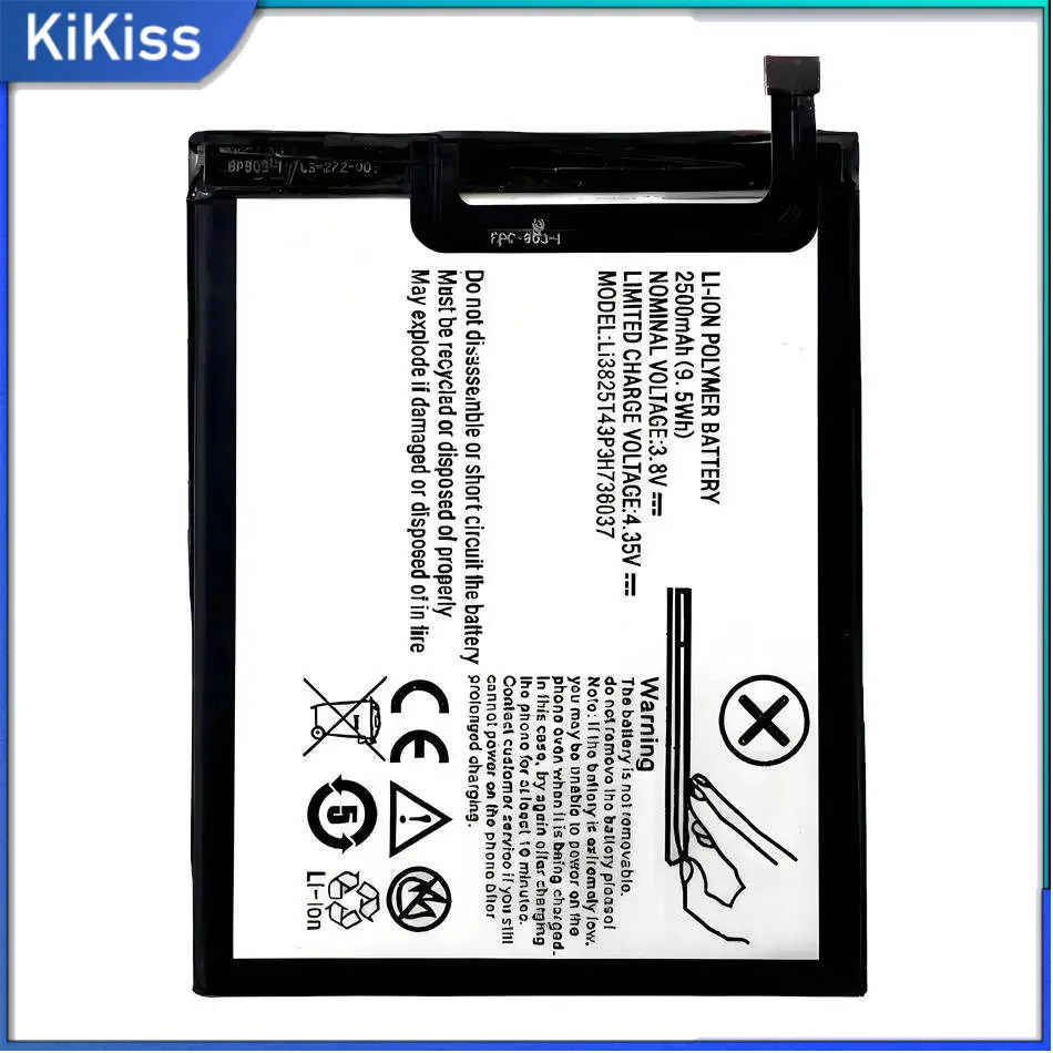 

2500Mah Li3825t43p3h736037 Mobile Phone Battery High Compatibility For Zte Blade A2 V7 Lite Dual Sim BV0720