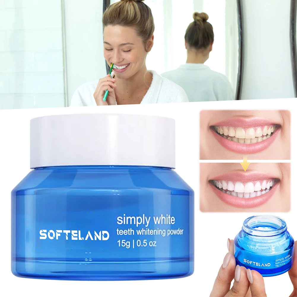 Peroxide-Free Tooth Whitening Powder Remove Stains Teeth Cleansing Powder Freshs Breaths For Sensitive Teeth Care Supplies