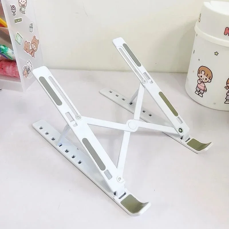 Adjustable Foldable Ergonomic Laptop Stand, Portable Multi-Angle Tilting Notebook Holder for Desk Office Use