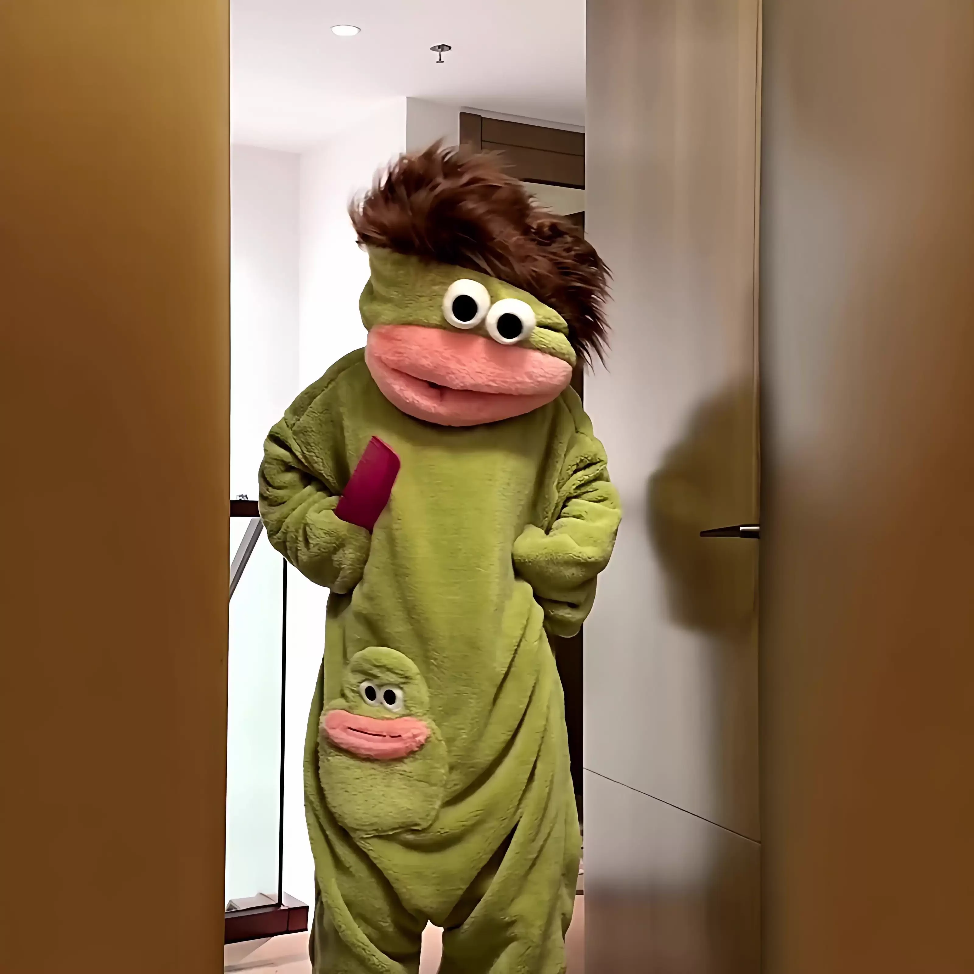 Hot Big Mouth Monster Leuke Grappige Onesie Pyjama Verdikte Coral Fleece Homewear Voor Koppels Mannen Vrouwen Herfst Cartoon Pyjama
