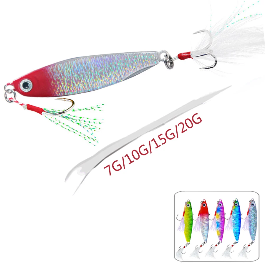 Sea Metal Jig Winter Fishing Lures Hard Bait Artificial Wobbler For Trolling Pike Bass Lead Tackle Trout Slow Pitch Jigging Lure