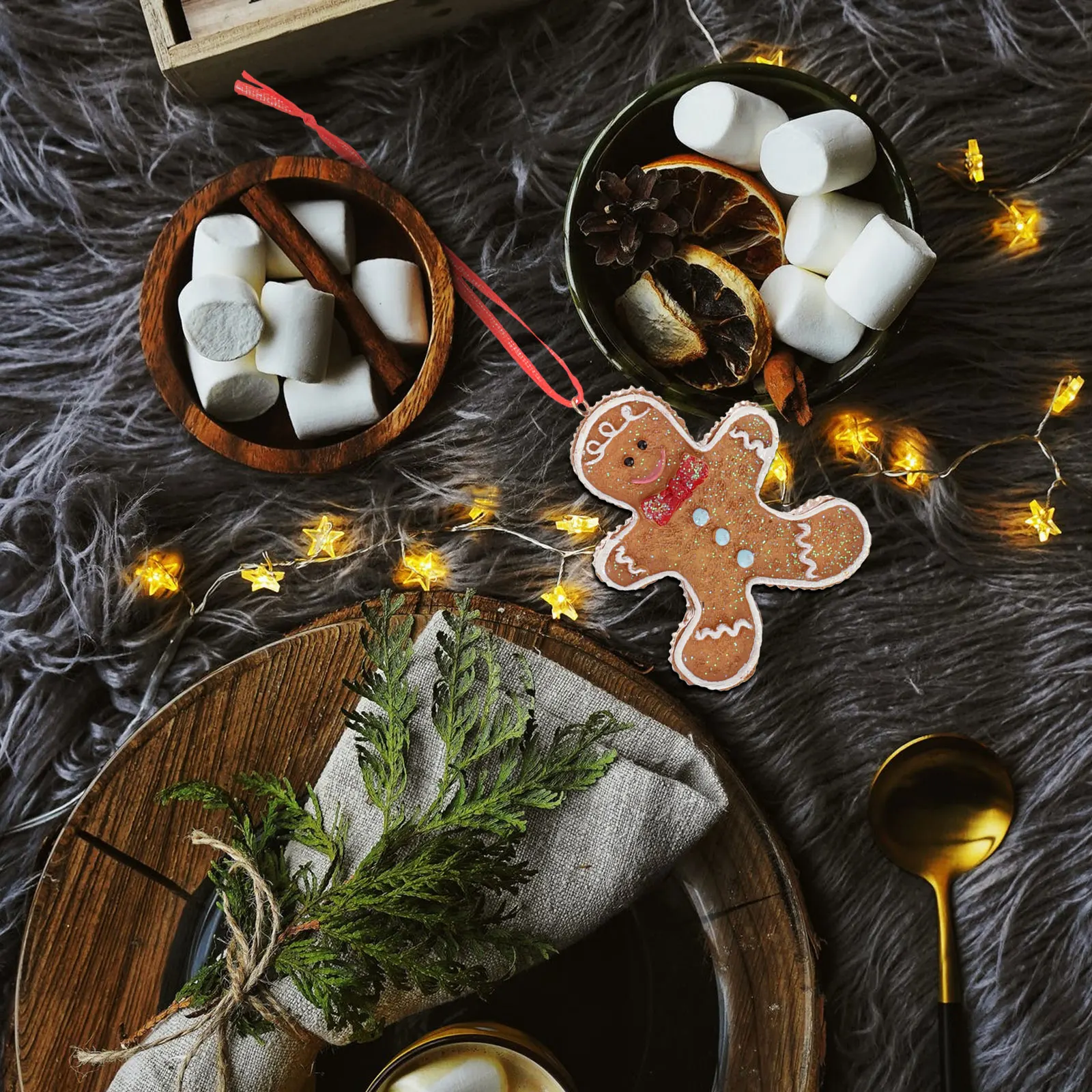 

Xmas Hanging Ornament Gingerbread Man Pendant Christmas Tree Decoration Party Home Festival Decor Xmas Tree Pendants