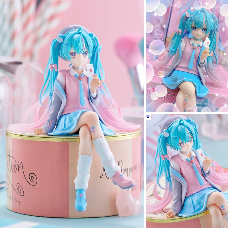 13cm FuRyu Noodle Stopper Figure VOCALOID Hatsune Miku Love Blazer PVC Action Figure Collectible Action Model Doll Ornament Toys