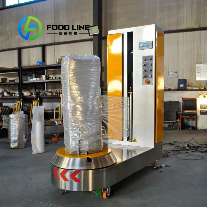Airport Luggage Travel Suitcase Baggage Film Stretch Wrapping Packing Machine Automatic Custom & Bulk Order