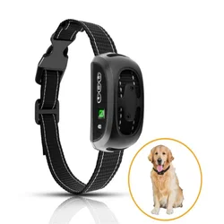 Anti Bark Dog Collar Rechargeable Anti Barking Device Harmless Waterproof Dog Training Shock Collar 