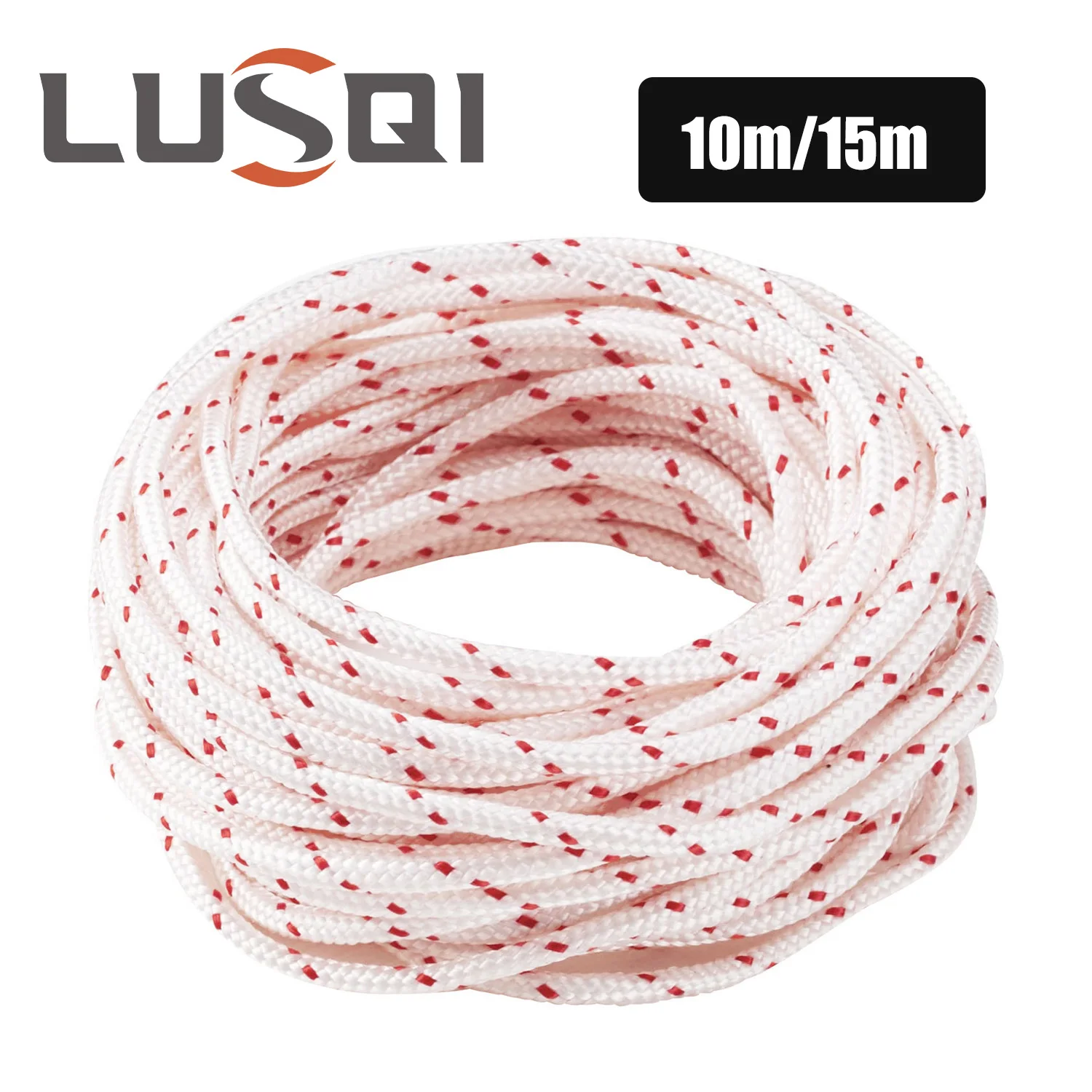 LUSQI 3MM/4MM*10/15-Meter Replacement Of Traction Rope Recoil Starting Rope For Lawn Mower Accessories Engine Parts