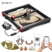 10W Laser Engraving CNC Portable Laser Engraver Marking Machine for Logo Steel Wood Plastic Bamboo WIFI DIY Glass Leather