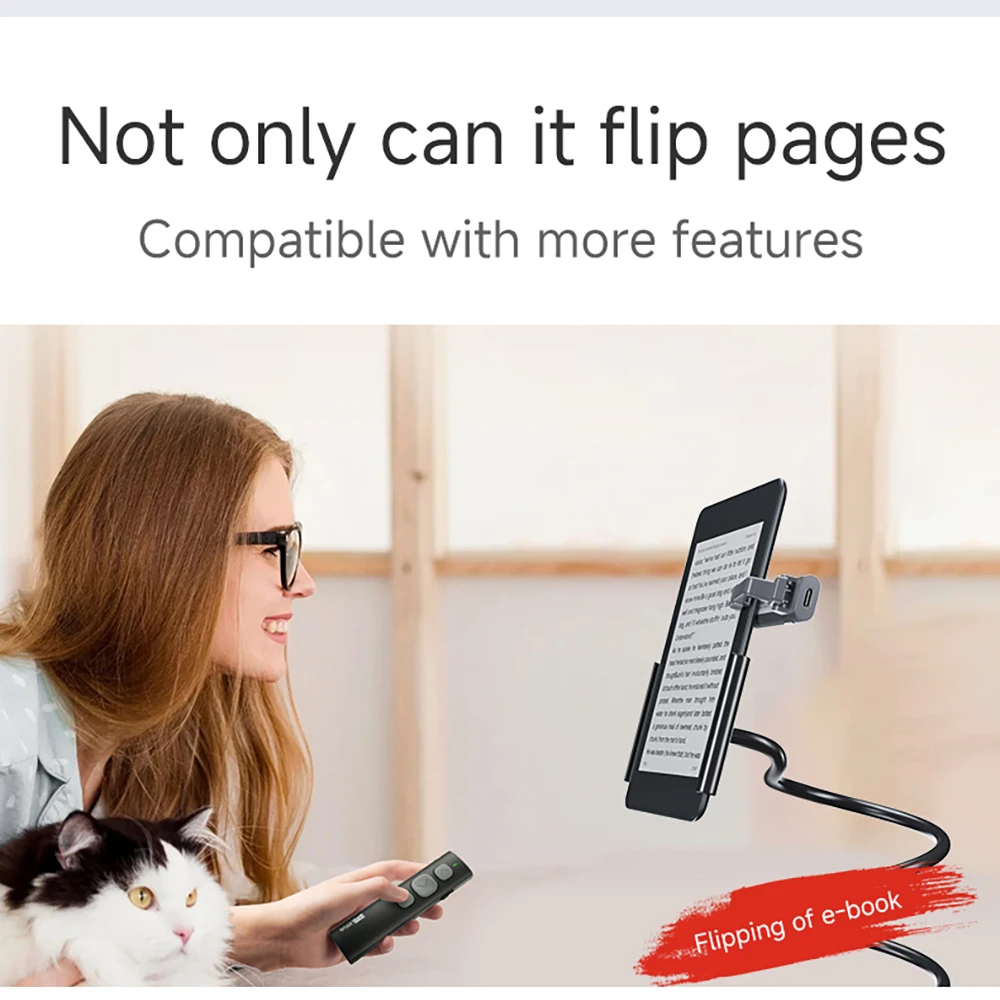 Hot Sale 2-in-1 Page Turner Clicker Lightweight Page Turner Remote Record Triggers Remote for Kindle Paperwhite Accessories Mini
