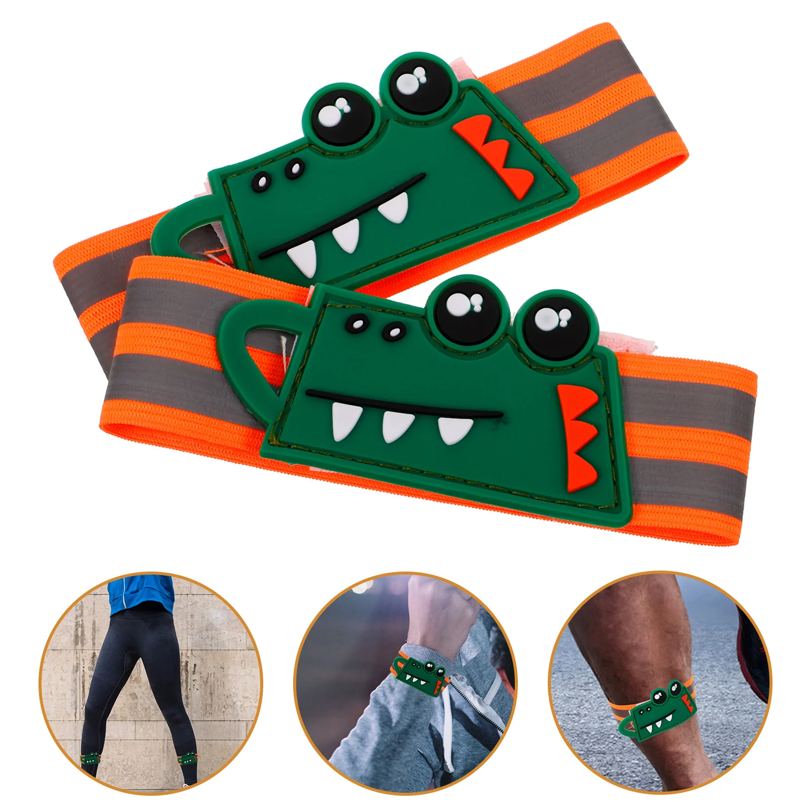 

1 Pair Pvc Stretchy Reflective Pant Leg Bands Boot Cycling Elastic Straps Outdoor Adjustable Ankle Belt For Camping Sport Use