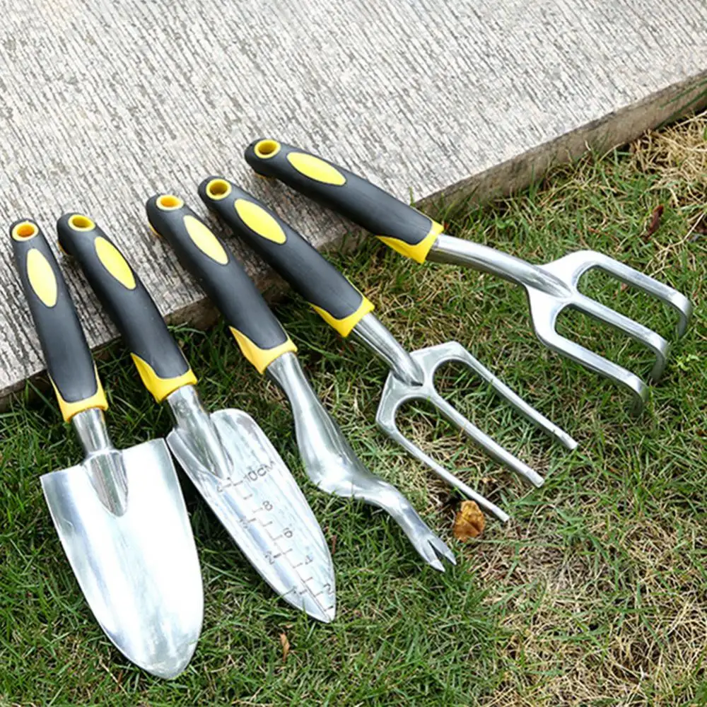 Hand Rake Shovel With Scale Weeder Tools With Ergonomic Handle Garden Lawn Farmland Transplant Cultivator Garden Tools Set