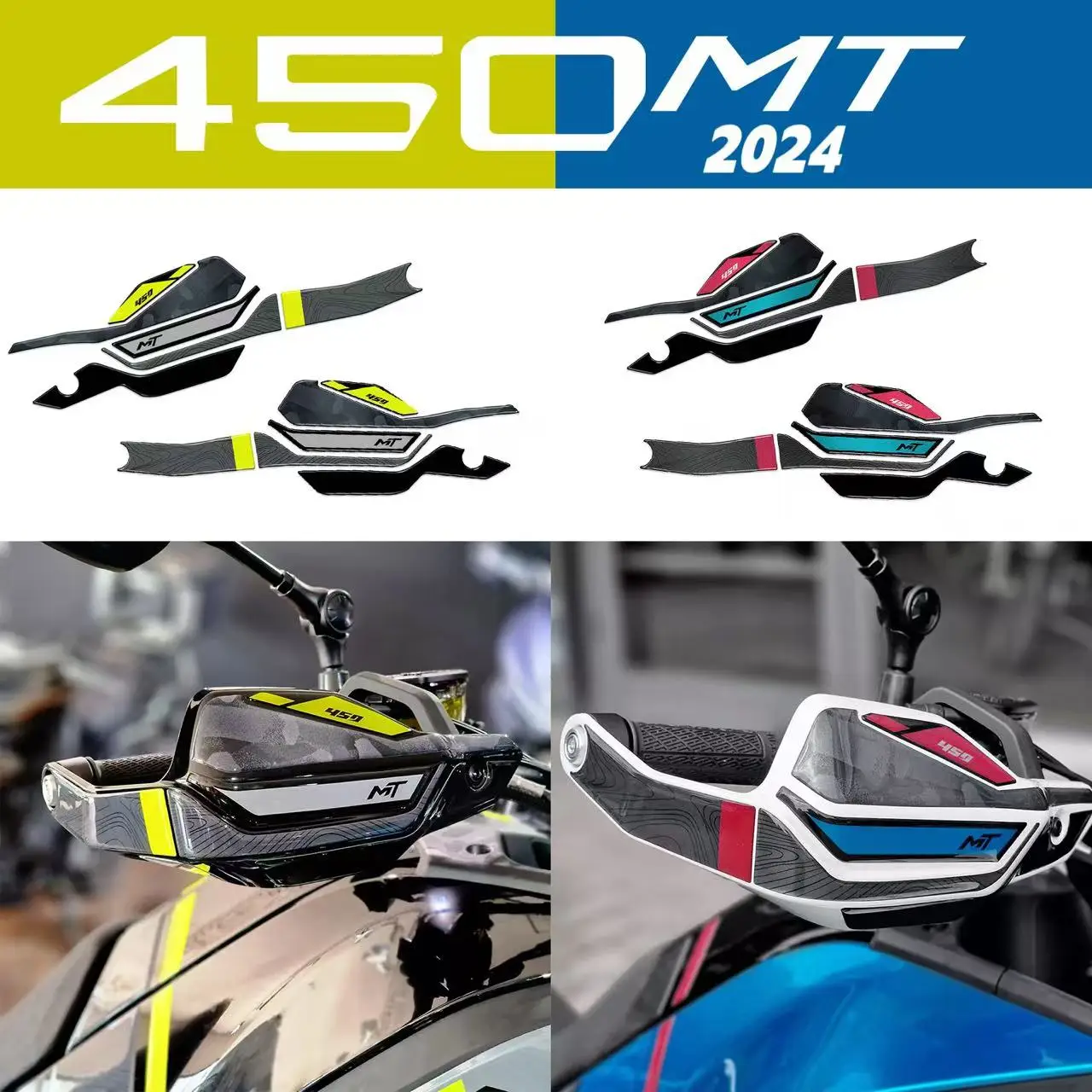 For MOTO 450 MT 2024 Motorcycle Accessories Waterproof Protective Front Mouth Sticker 3D Epoxy Resin Protective Sticker