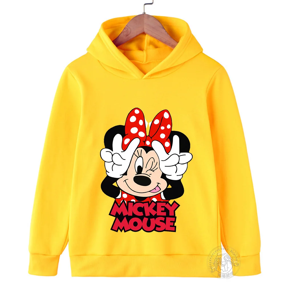 Hoodie Children\'s hoodie Cartoon printed Minnie Mickey Spring fall children\'s sportswear Boys girls children\'s clothing