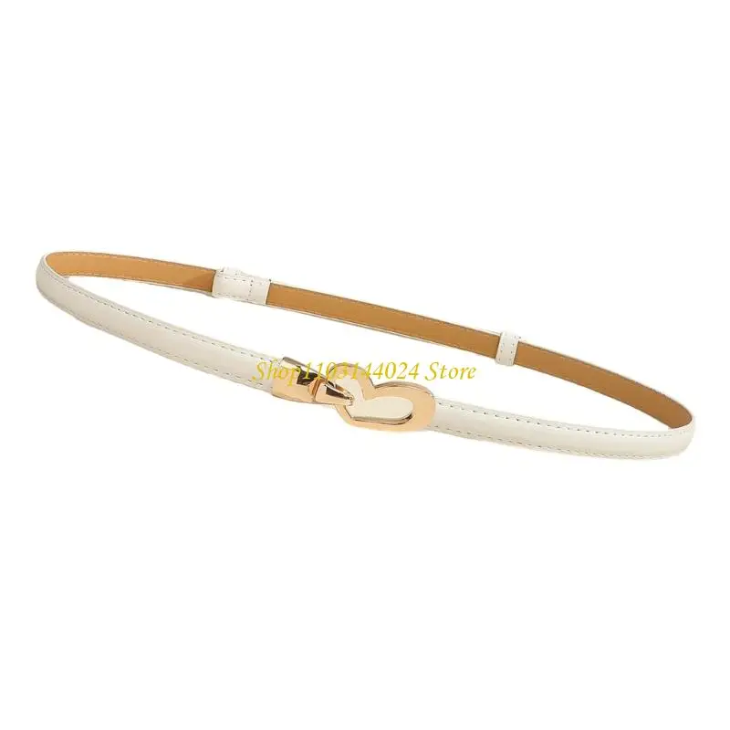 n5ke أنيقة تصميم القلب حزام حزام الخصر القابل للتعديل مع جلد بو ناعم #2