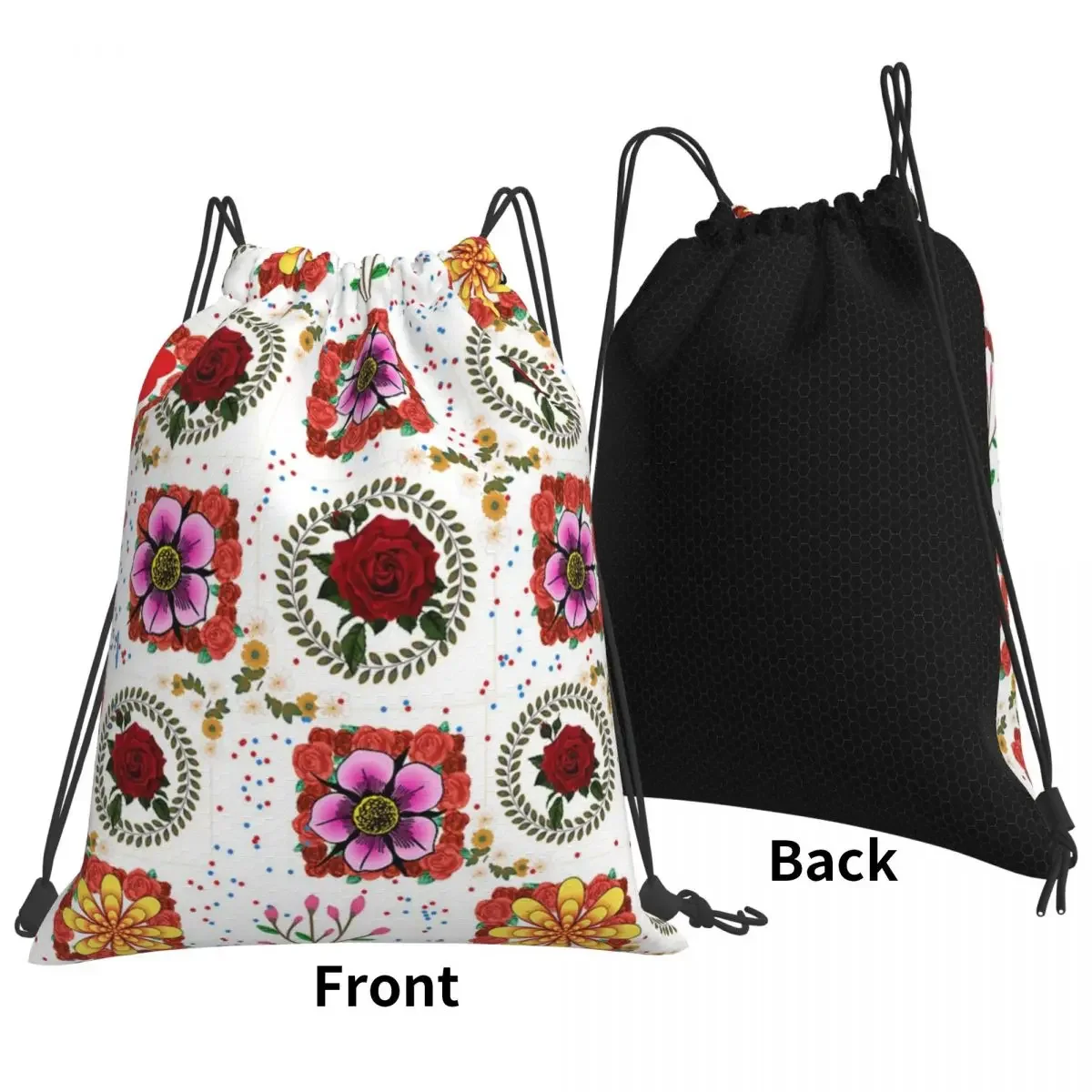 Ward Wa Zhour-mochila informal para hombre y mujer, bolso portátil con cordón, bolsa deportiva con bolsillo para estudiantes