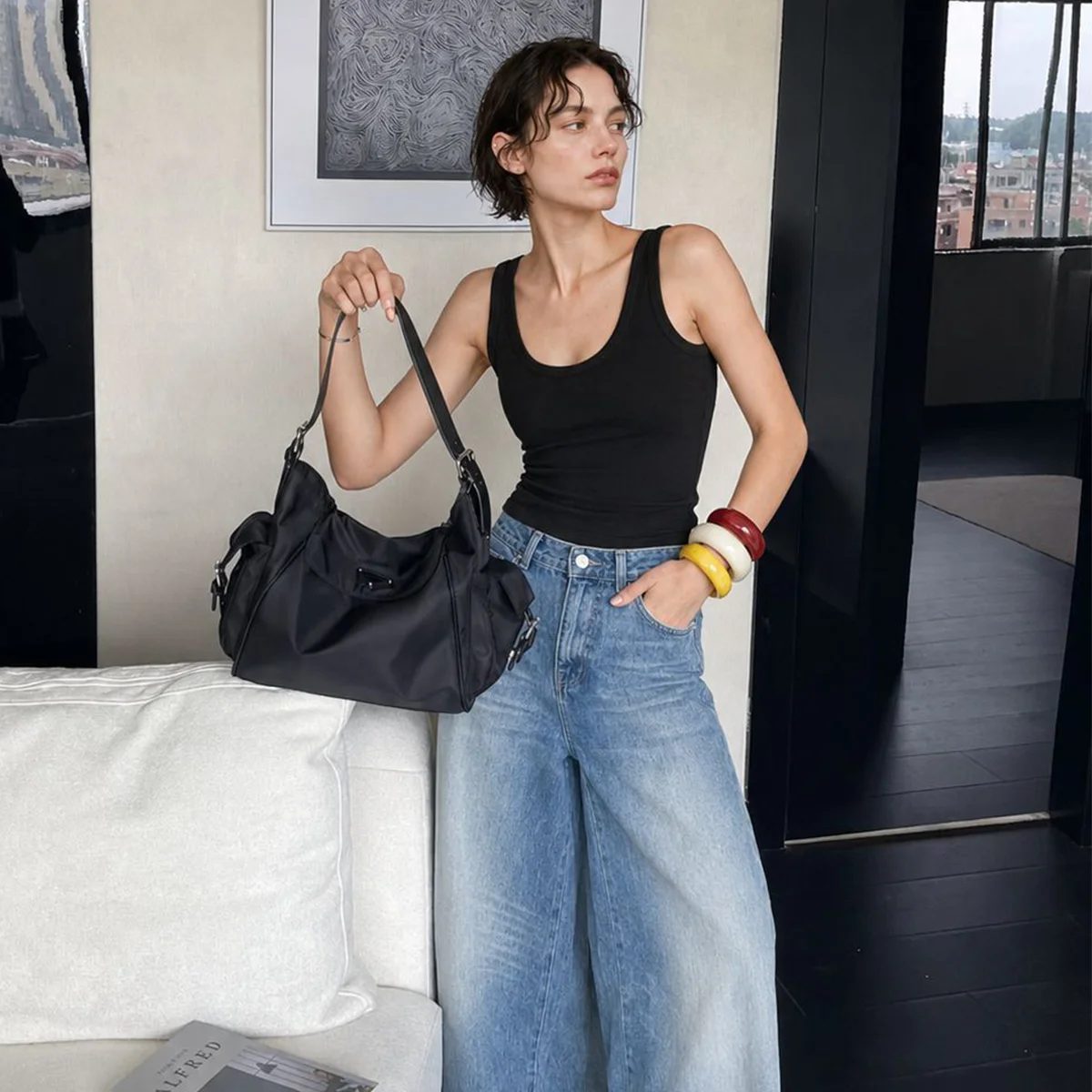 Brand Design Shoulder Bags for Women Large Hobo Shopper Bag Nylon Crossbody Handbag 2026 Lady Travel messenger Bag Luxury