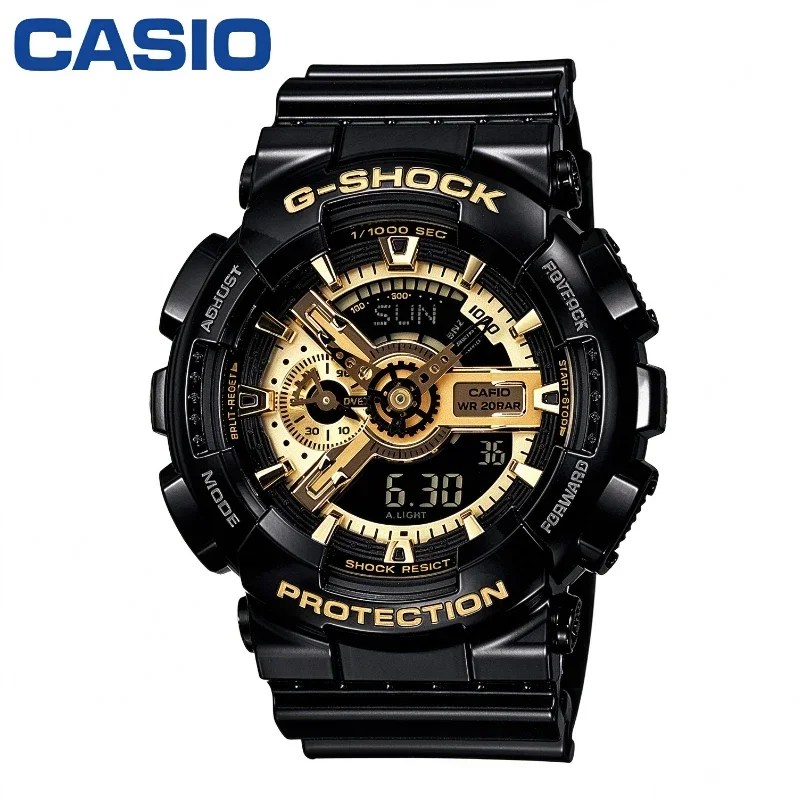Fashion Casio G‑SHOCK GA‑110GB Men Watch 200 Meter Waterproof Multi‑Function Chrono Sports Digital Analog Watch For Daily