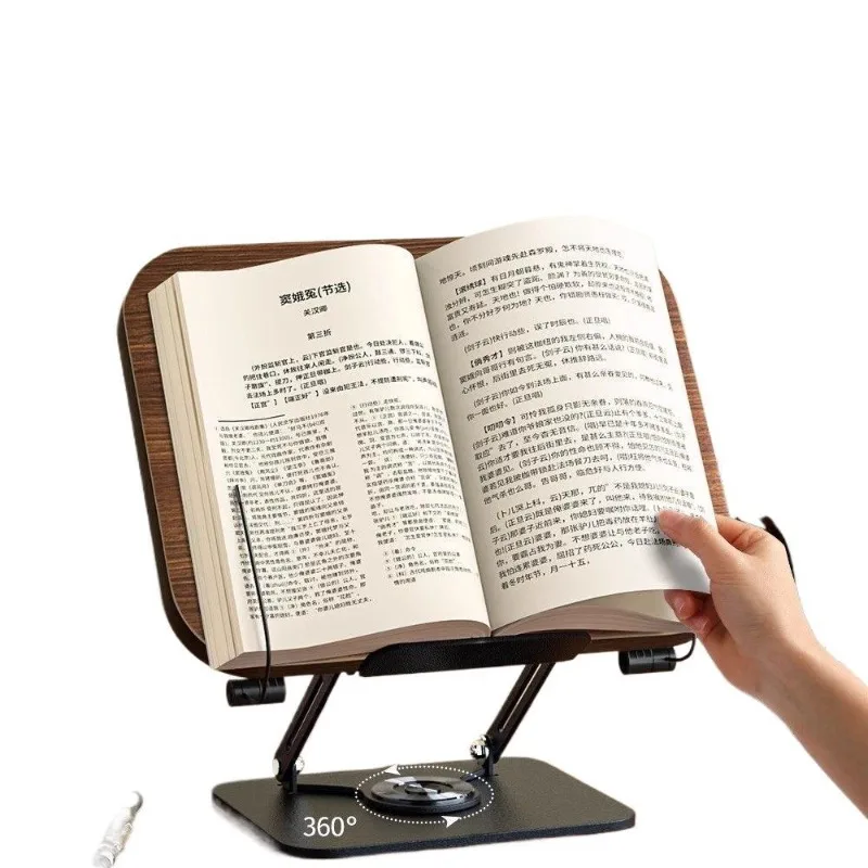 Bookshelf 360 ° Rotating Reading Stand Student Bookstand Book Reading Stand Table Lifting Reading Stand