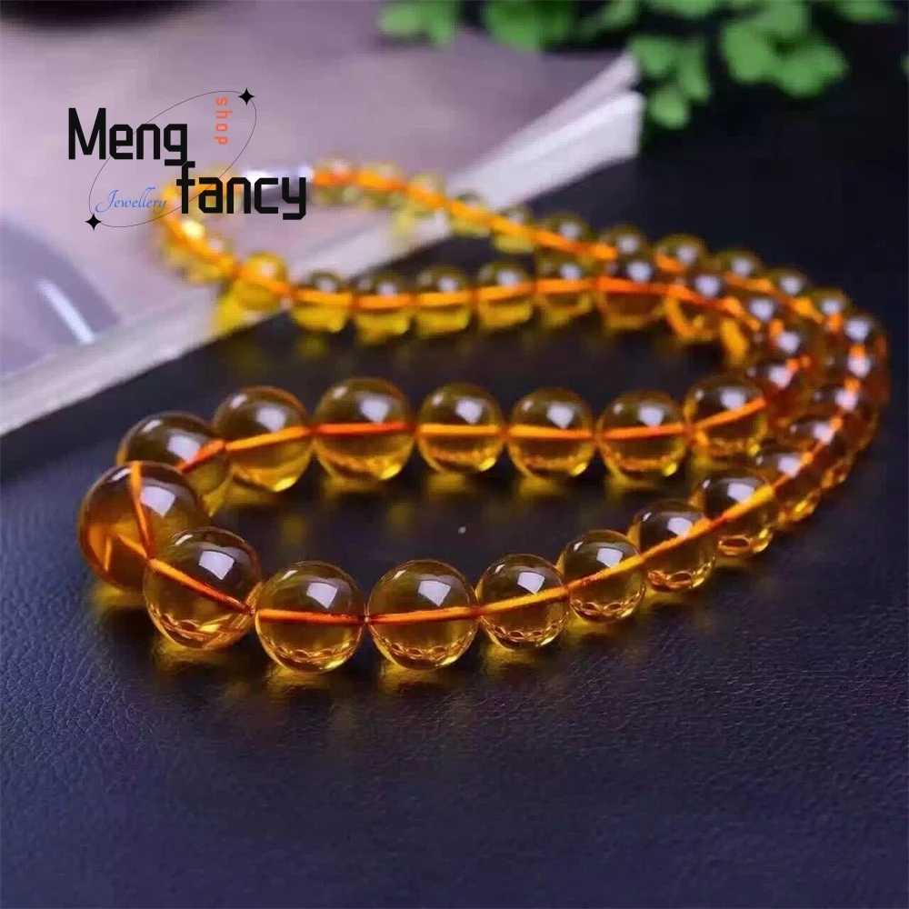 

Amber, Copal, Purified Water, Gold And Blue Perta Chain Necklace Pendant, Raw Stone For Men And Women Fashion Jewelry Exquisite
