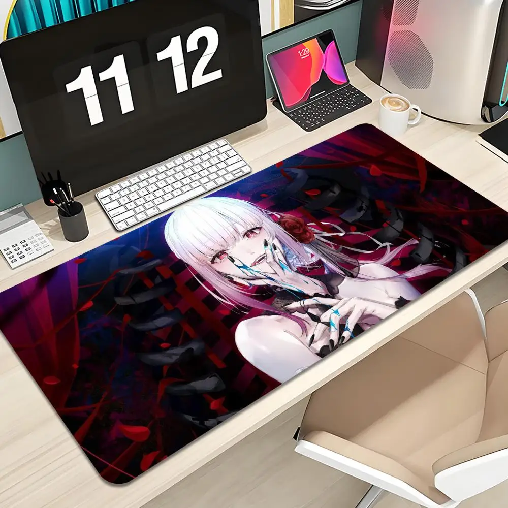 

Mori Calliope Hololive Mouse Pad Keyboard Mousepad large 1200X600 mm Desk Mat PC Gamer Office Carpet Home Table pad