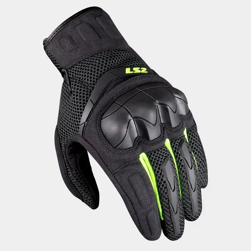 LS2 MG029 мужские мотоциклетные перчатки оригинальные перчатки для верховой езды дышащие износостойкие перчатки с защитой от падения сенсорный экран ls2