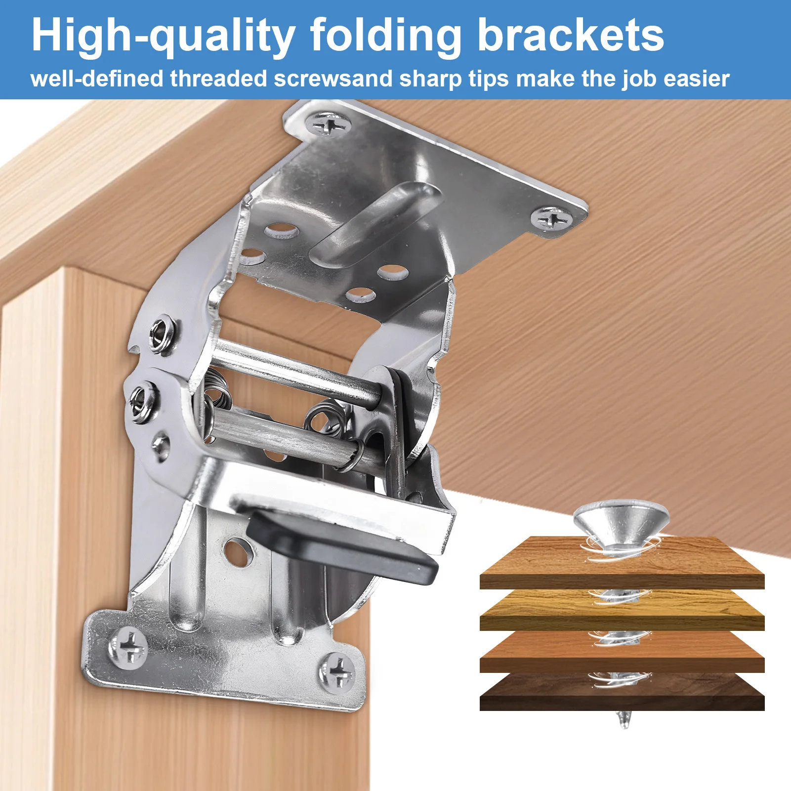 2/4PCS 접이식 다리 힌지 브래킷 0-90-180도 - Corner Bracket Angle 리뷰 및 가격