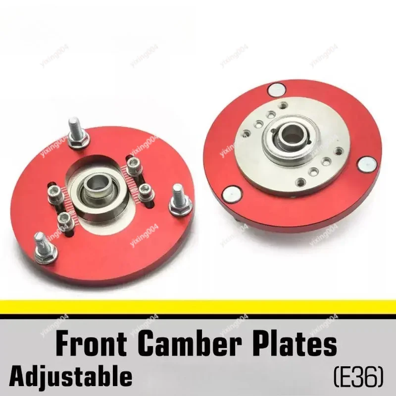 Adjustable Camber Shock Mount, Spherical Top Bracket for Suspension Replacement