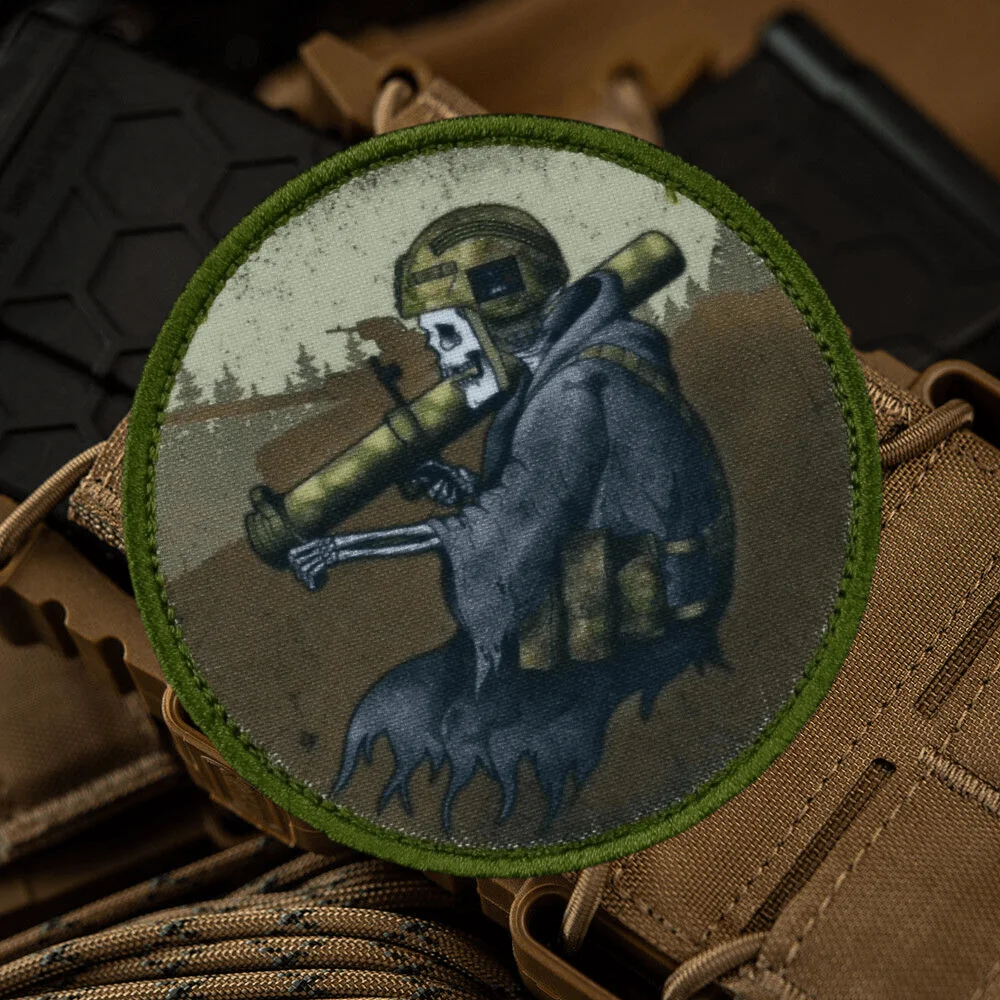 Ghost parche táctico impreso de moral militar con gancho y bucle - imagen 4