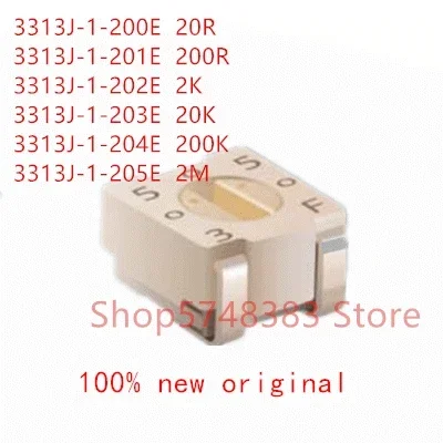 20PCS/LOT 3313J-1-200E 3313J-1-201E 3313J-1-202E 3313J-1-203E 3313J-1-204E 3313J-1-205E 3313J-1 20R 200R 2K 20K 200K 2M