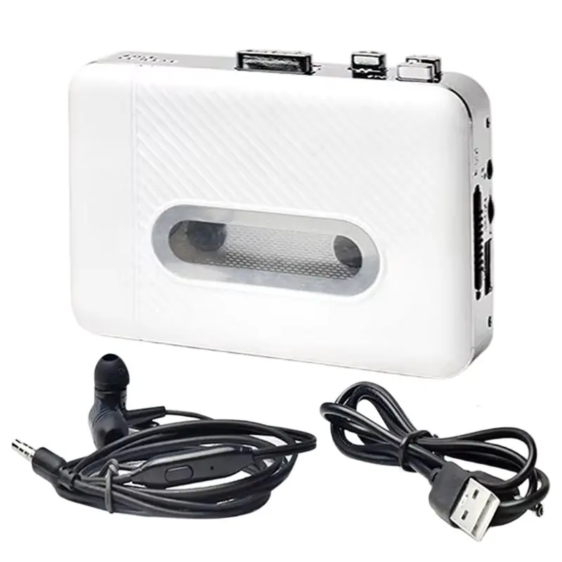 Tape Cassette Player Audio Music Player To MP3 Converter Recorder Saving MP3 Files To USB Flash Drive/USB Disk