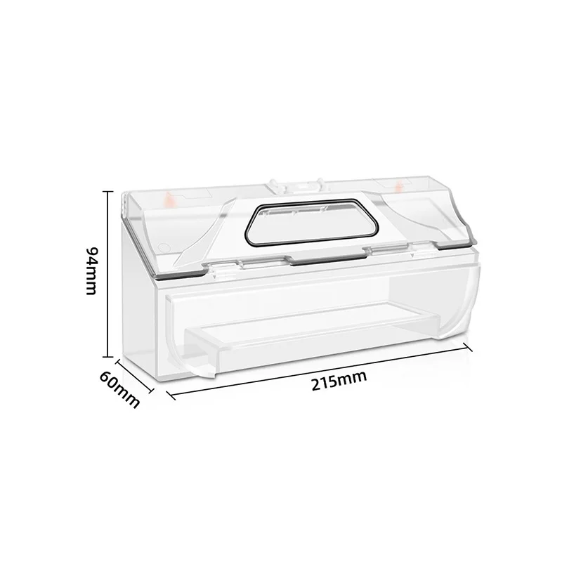 Dust Box For Xiaomi Mijia 1C STYTJ01ZHM Mi Robot Vacuum Mop Dreame F9 Dustbin Robot Vacuum Cleaner Dust Bin Replacement