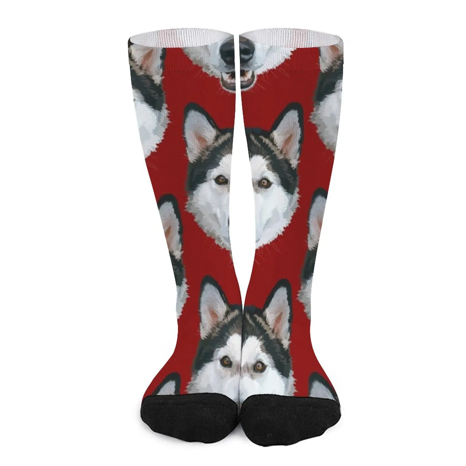 

Happy Alaskan Malamute Socks Women socks socks aesthetic luxury sock Funny socks woman