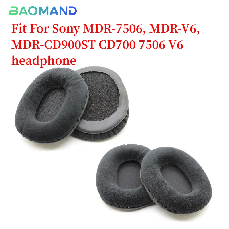 

Replacement Earpads for Sony MDR-7506, MDR-V6, MDR-CD900ST CD700 7506 V6 Earmuffs Ultra-soft Sponge Cushion Cover Headphone