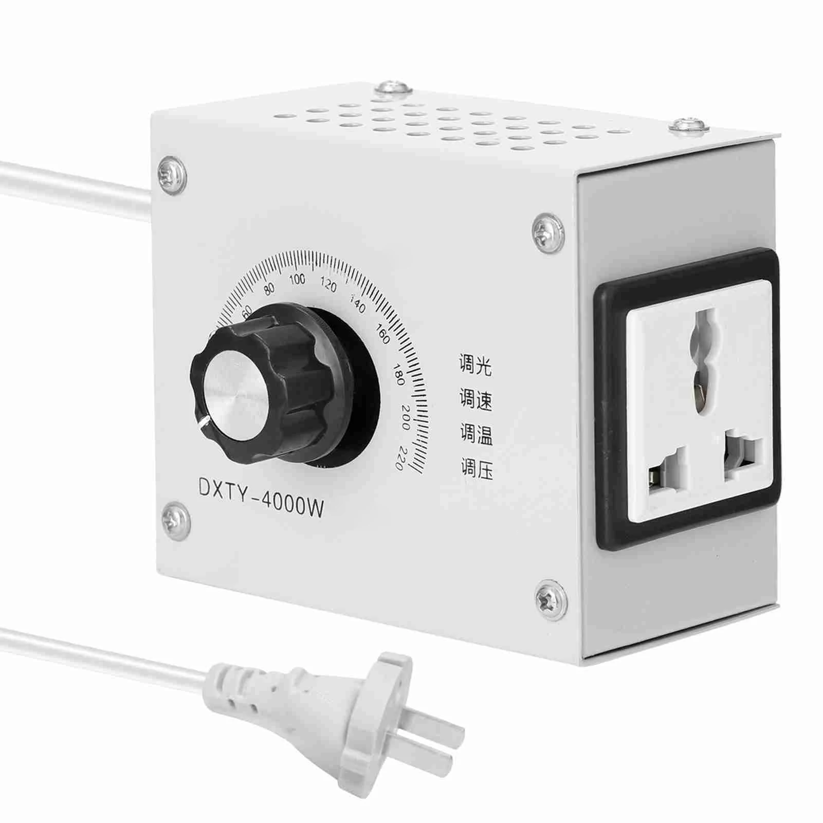 

Portable Voltage Regulator Compact Variable Voltage Regulator Portable Speed Temperature Light Voltage Adjuatable Dimmer