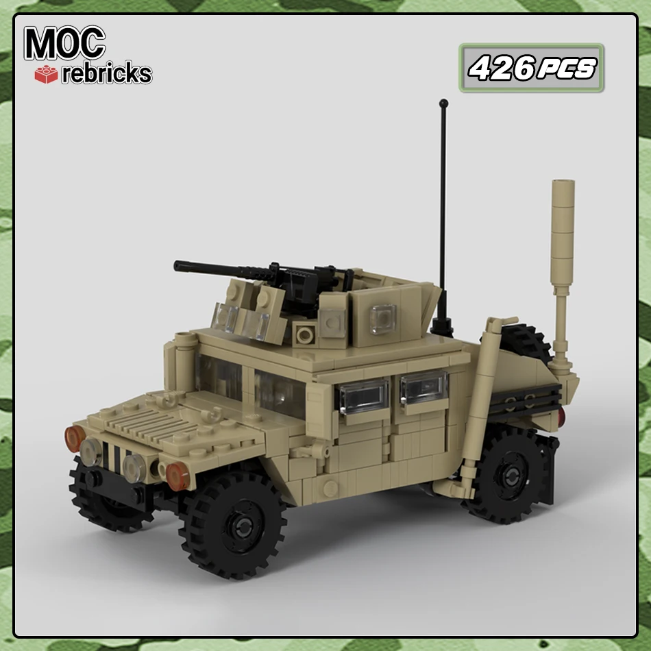 Ultimate Collection M1151 Humvee Model MOC-165098 Military Combat Vehicles Building Blocks Bricks Desktop Display Toy Kids Gift