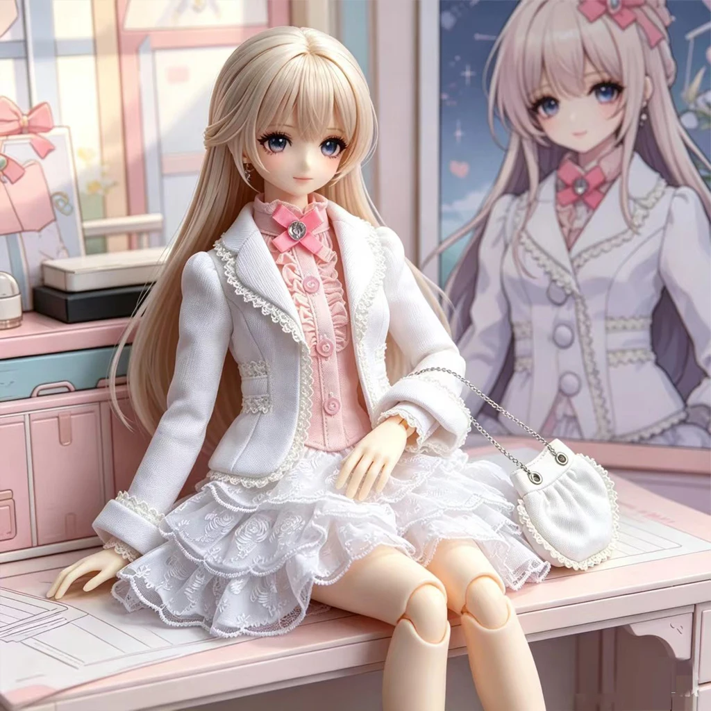 [wamami]-386--白-黒の服-ドレス-衣装-1-4-msd1-3-sd-dz-aod-ドルフィー用