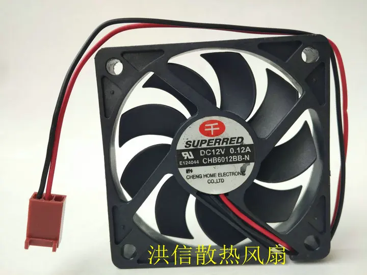 Freight free original 6010 CHB6012BB-N 12V 0.12A ultra-thin 6CM axial flow cooling fan