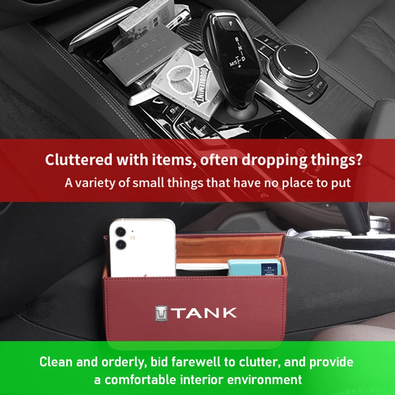 Car Door Side Storage Box Hanging Phone Holder Pocket for TANK Great Wall Tank 300 500 Tank300 Tank500