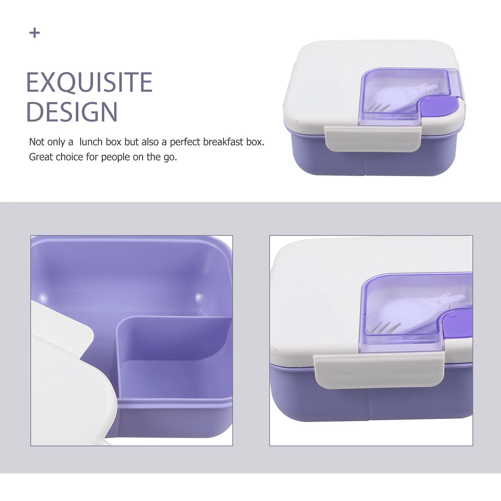 Portable Lunch Box Bento Box Microwaveable Heat Resistant Simple Design Office School Home Outdoors Adult Women Men