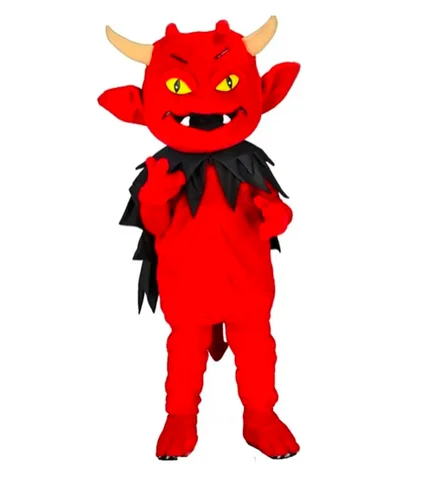 New Adult Hot Sale Foam Black Cloth Cow Devil Fancy Cartoon Mascot Costume Plush Christmas Fancy Dress Halloween Mascot Costume