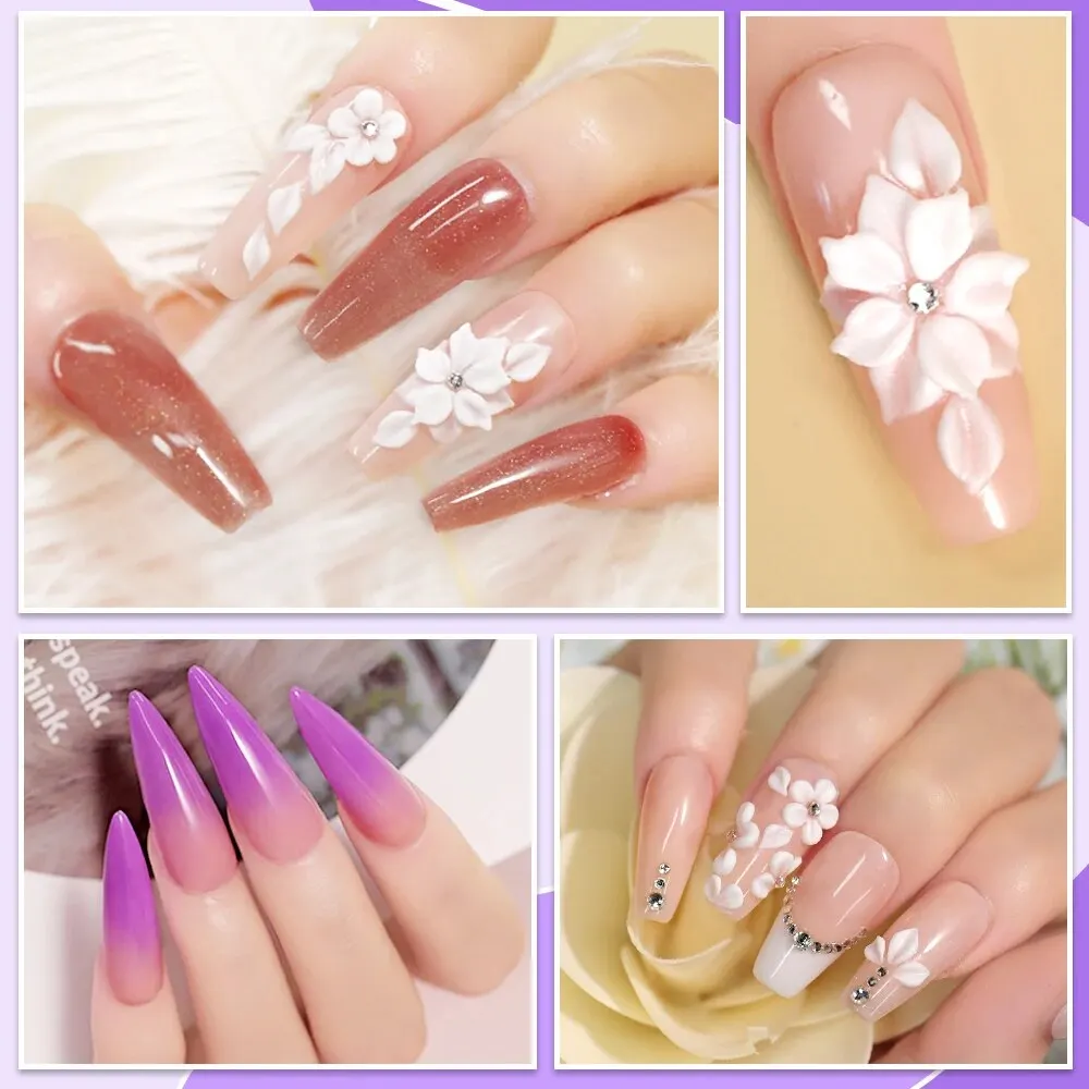 120ml/240ml Acrylic Liquid Crystal Nail Supplies Comes With Professional Dipping Carving Nail Art Extension Acrylic Powder Brush