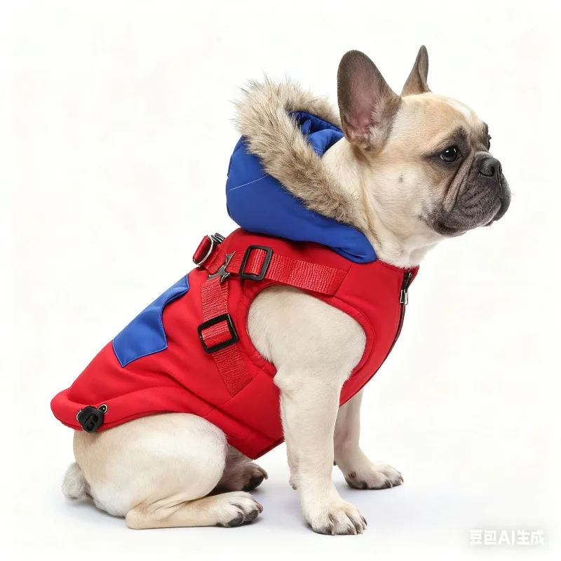 Dog Clothes, Winter Clothes, Thickened and Warm Pet Autumn and Winter Clothes Can Lead Medium and Large Dogs And