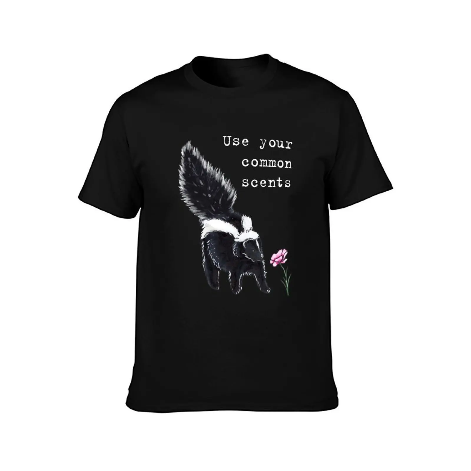 Skunk - Animal series T-Shirt, Summer Casual Cotton Tee, Oversized Streetwear Tops, Vintage Graphic Print, Unisex Men Women