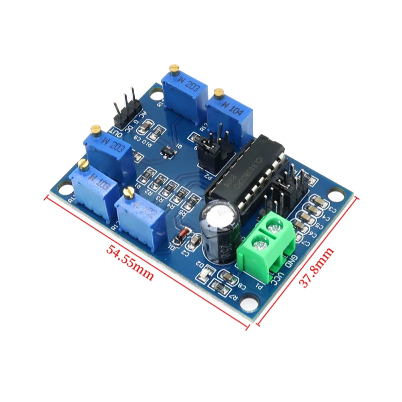 ICL8038 Waveform Signal Generator Sine Triangle Square Wave Module 10Hz-450KHz Medium and Low Frequency Signal Source 12V to 15V